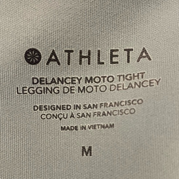 Athleta Delaney Moto Tights in Green - Picture 5 of 5